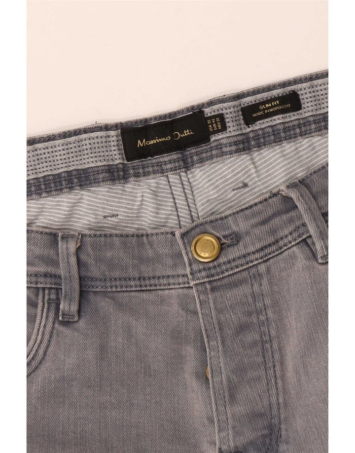 Massimo Dutti Ανδρικό Slim Jeans EU 42 Large W32 L29 Grey