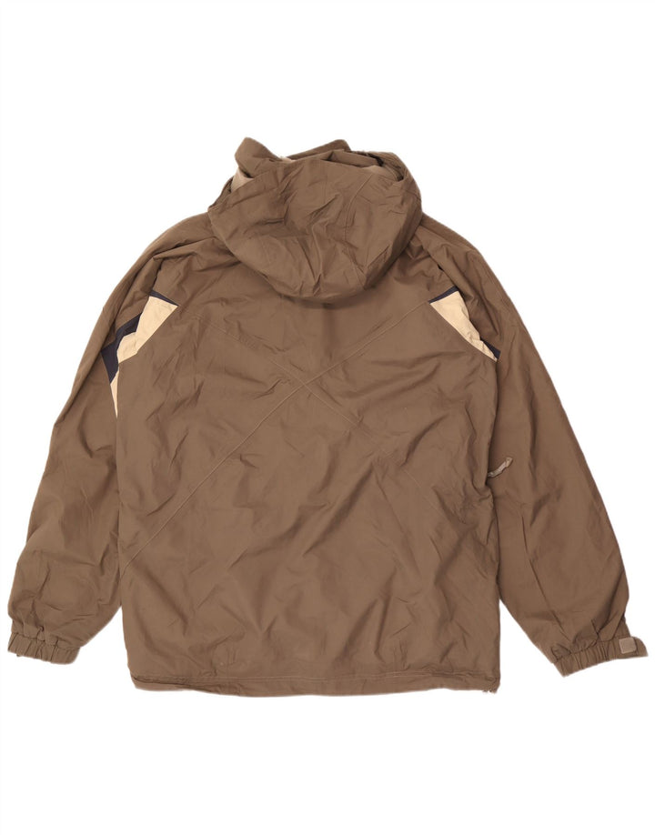 Helly Hansen Ανδρικό μπουφάν βροχής με κουκούλα UK 38 Medium Brown Colorblock Nylon
