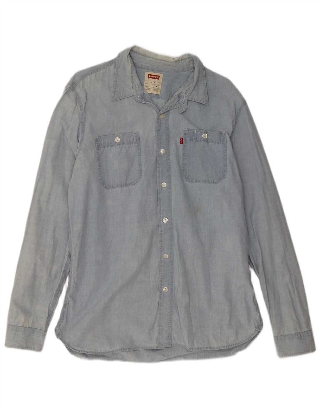 Ανδρικό τζιν πουκάμισο Levi's μεγάλο μπλε βαμβακερό