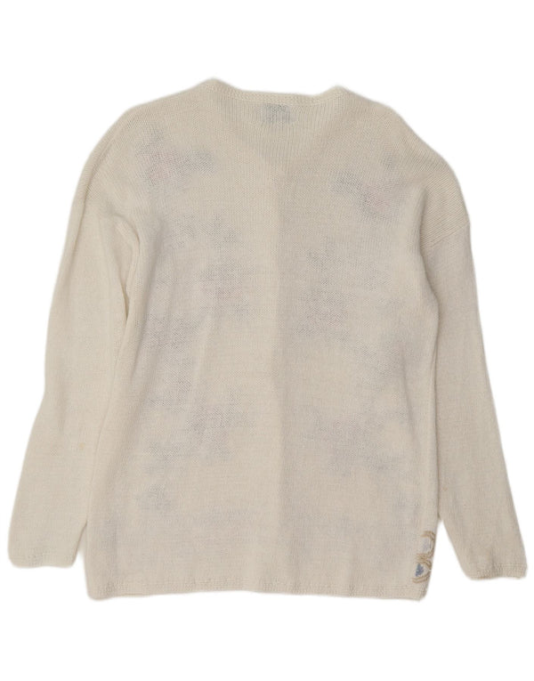 Γυναικεία ζακέτα Bottega Verde UK 16 Large White Floral Ramie