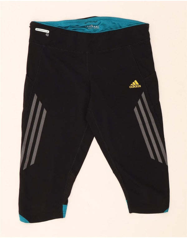 Γυναικείο αθλητικό σορτς Adidas Climalite UK 16/18 μεγάλο μαύρο νάιλον