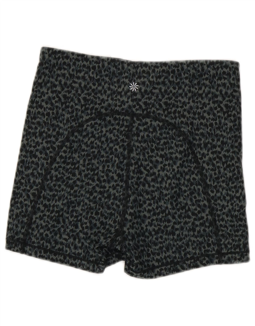 Athleta Γυναικείο αθλητικό σορτς UK 8 Small Grey Animal Print Polyester