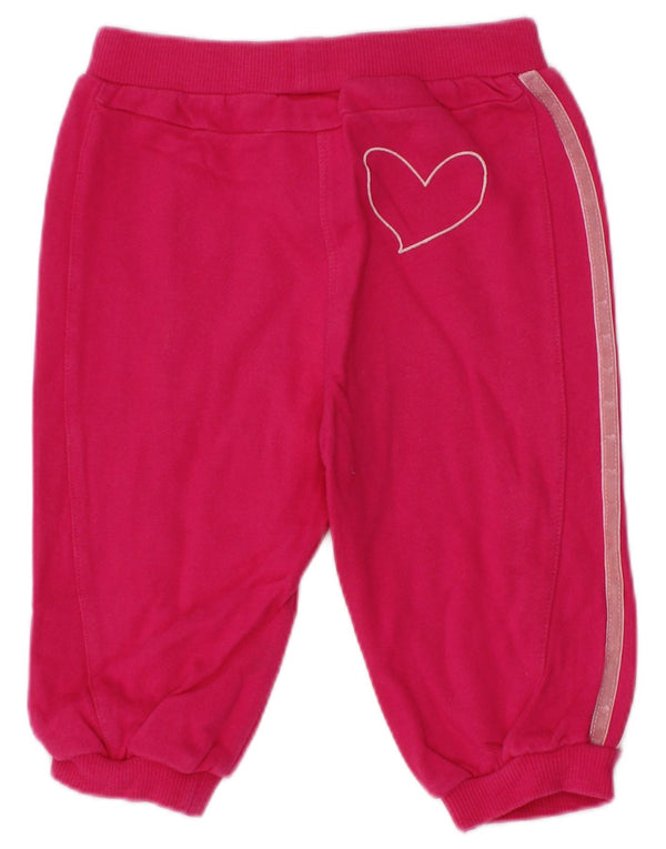 Παντελόνι αθλητικής φόρμας Adidas Baby Girls Joggers 3-6 μηνών ροζ βαμβακερό