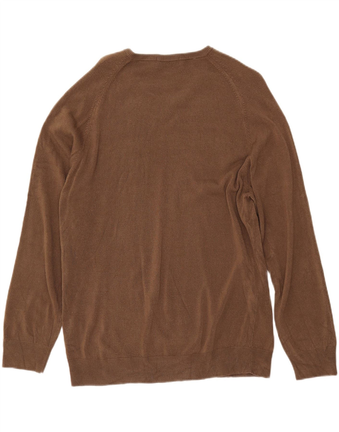 Ανδρικό πουλόβερ MARKS & SPENCER Μπλε Harbor V-Neck Jumper Μεγάλο Καφέ