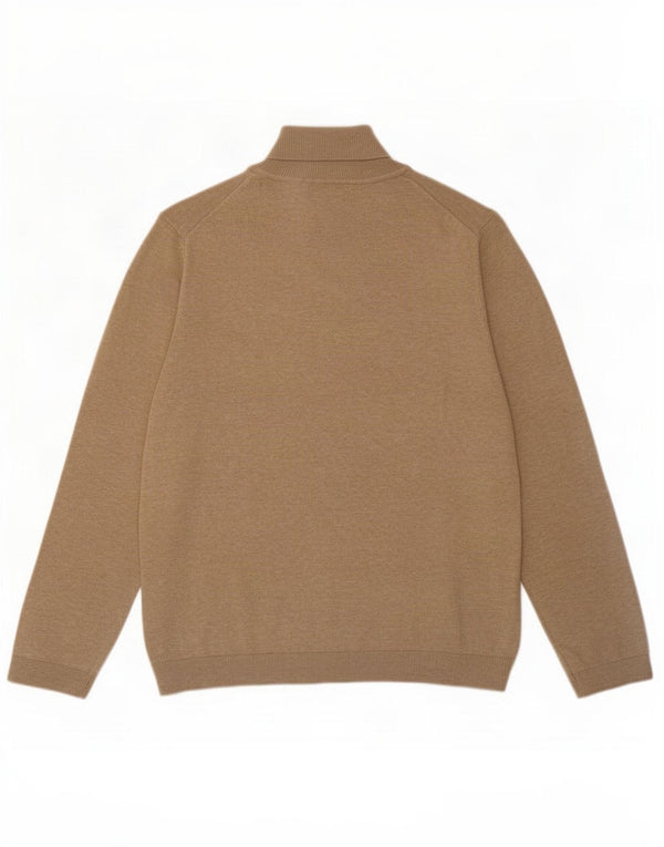 Zara Girls Roll Neck Jumper πουλόβερ 11-12 ετών Μπεζ βαμβακερό