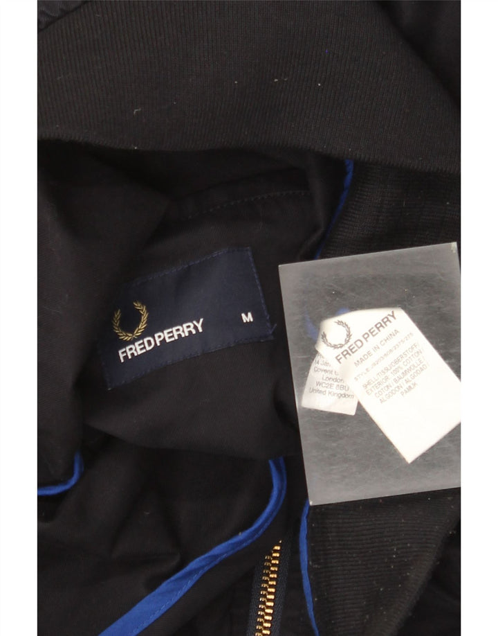Fred Perry Ανδρικό Bomber Jacket UK 38 Medium Navy Blue Cotton