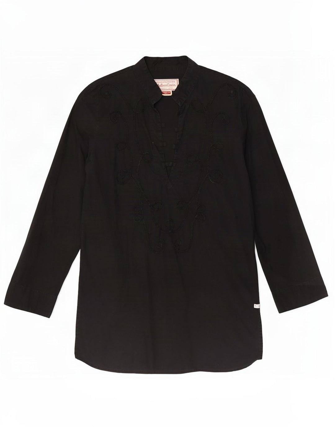 Γυναικείο μακρυμάνικο τοπ της Marlboro Classics UK 14 Medium Black Paisley