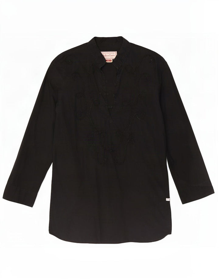 Γυναικείο μακρυμάνικο τοπ της Marlboro Classics UK 14 Medium Black Paisley