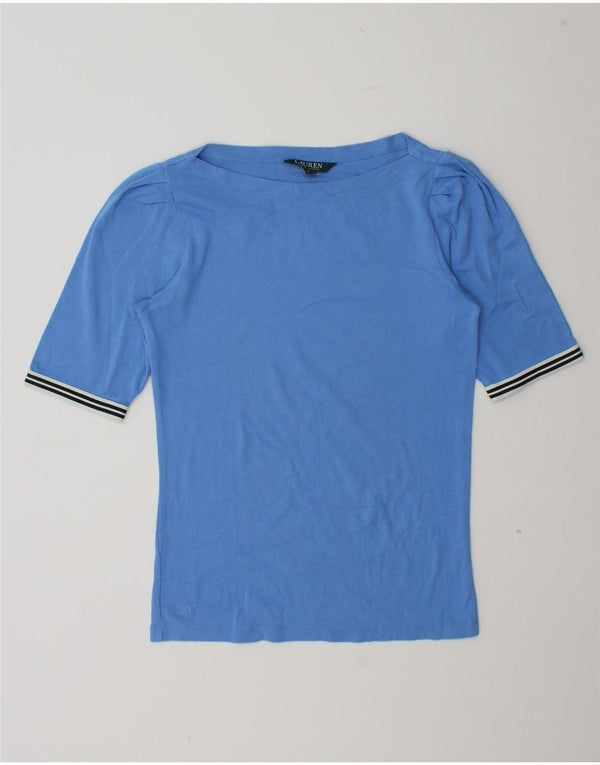 Γυναικείο T-Shirt Ralph Lauren Top UK 12 Medium Blue