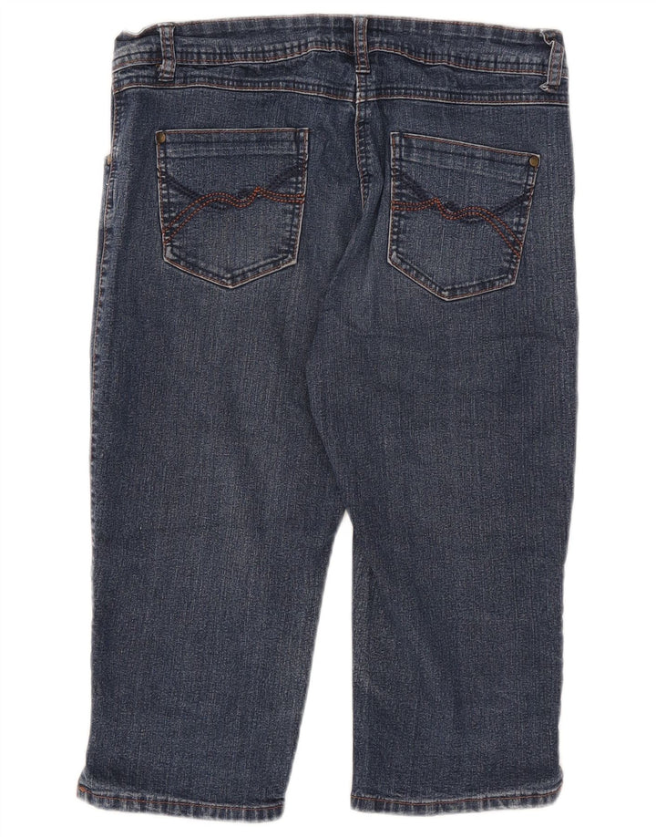 M&Co Γυναικείο τζιν βερμούδα UK 12 Medium W32 Μπλε βαμβακερό