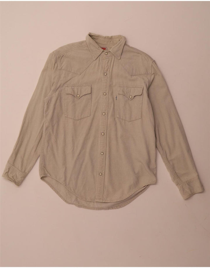 Ανδρικό κοτλέ πουκάμισο Levi's Medium Beige Cotton Western