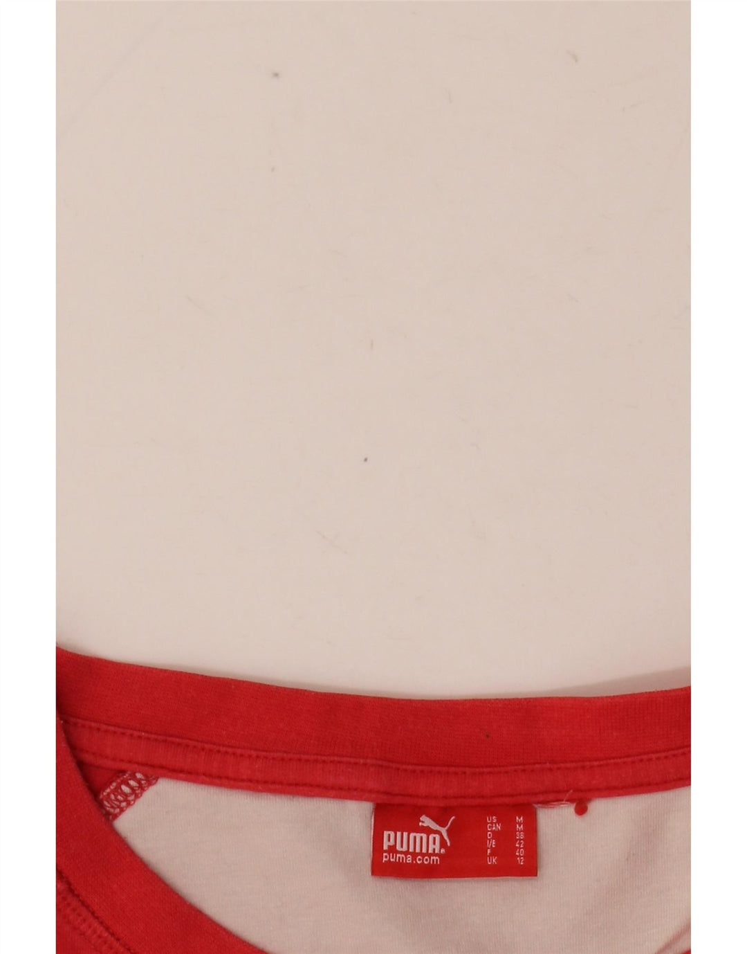 PUMA Γυναικείο τοπ μακρυμάνικο UK 12 Medium Red