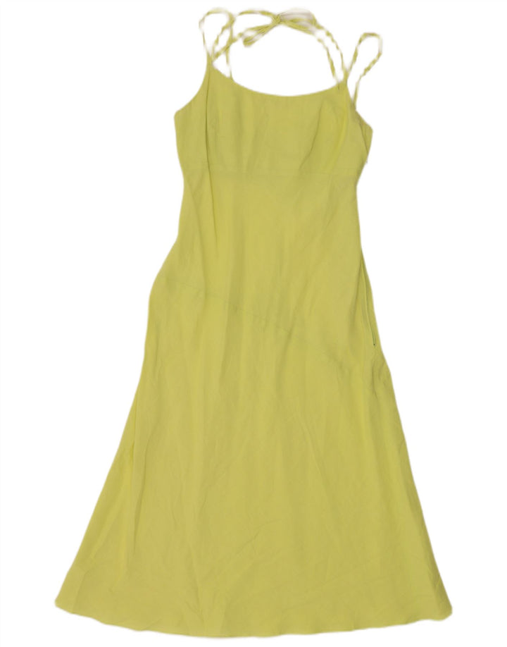 Benetton Womens Regular Sundress UK 12 Medium Yellow
