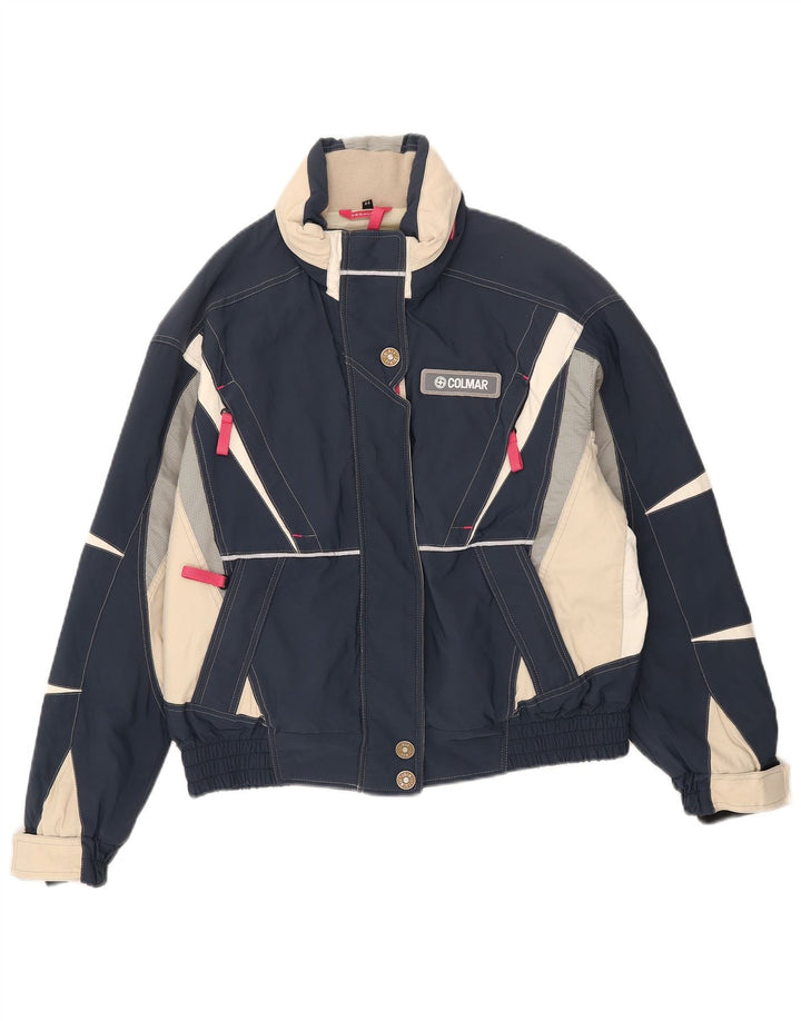 Colmar Γυναικείο μπουφάν σκι με κουκούλα IT 44 Medium Navy Blue Colourblock