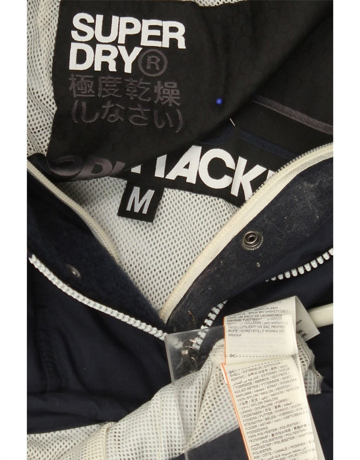 Ανδρικό μπουφάν SUPERDRY γραφικό αντιανεμικό UK 38 Medium Navy Blue Nylon