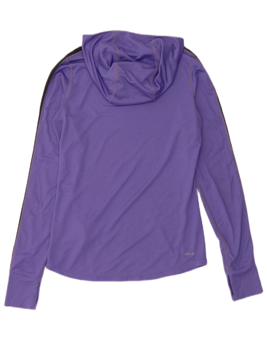 Γυναικεία NIKE με κουκούλα Dri Fit Μακρυμάνικο UK 10 Small Purple Colourblock