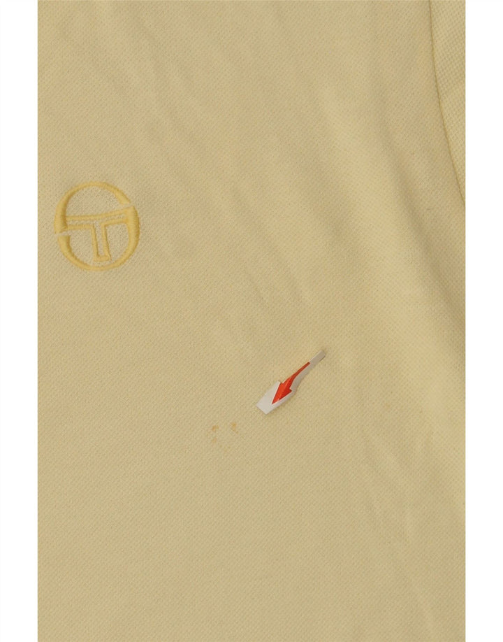 Sergio Tacchini Ανδρικό Πόλο Μπλουζάκι IT 50 Μεσαίο κίτρινο βαμβακερό