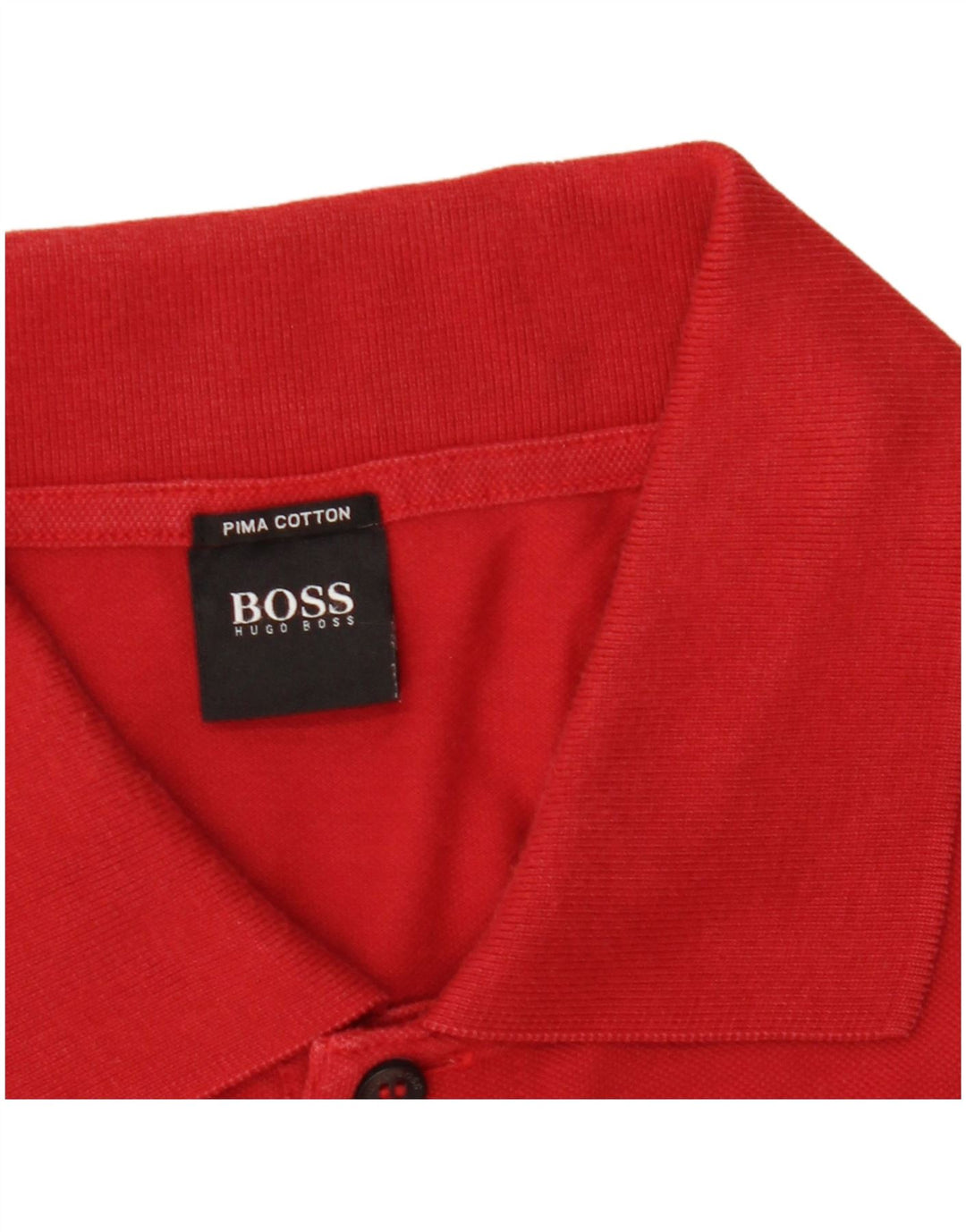Ανδρικό μπλουζάκι πόλο Hugo Boss XL Κόκκινο βαμβακερό