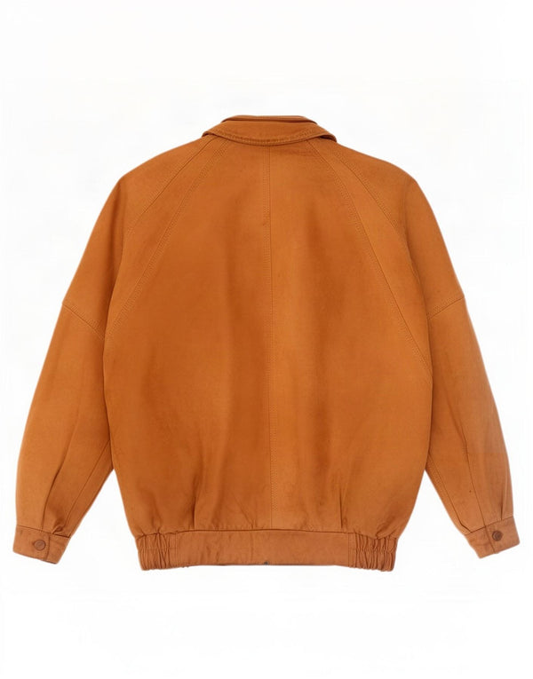 Vintage Ανδρικό Δερμάτινο Μπουφάν UK 42 XL Μπεζ
