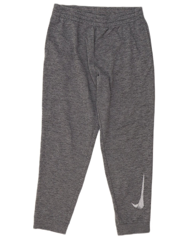 Nike Boys Therma-Fit Graphic Tracksuit Trousers Joggers 13-14 Years XL Grey