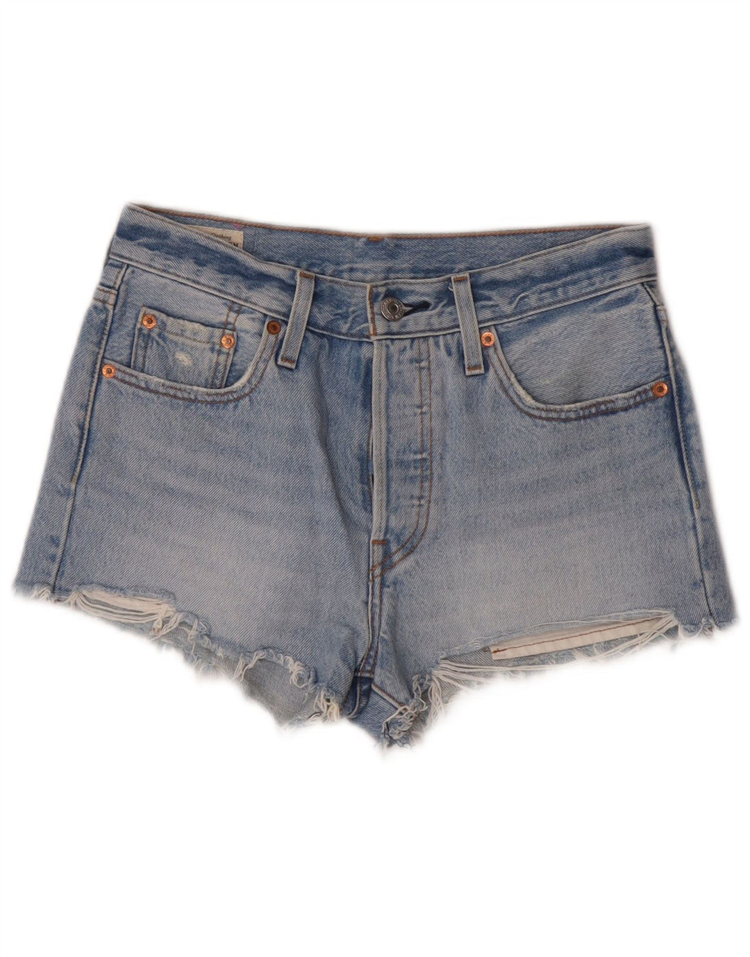 Levi's Womens 501 Denim Hot Παντελόνι W25 Μικρό Μπλε Βαμβακερό