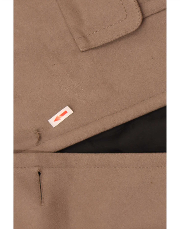Zara Γυναικείο Πανωφόρι UK 14 Medium Grey Wool