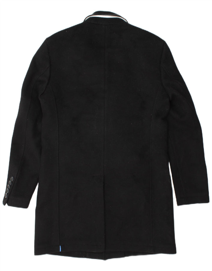 Ανδρικό πανωφόρι SUPERDRY UK 40 Large Black Wool