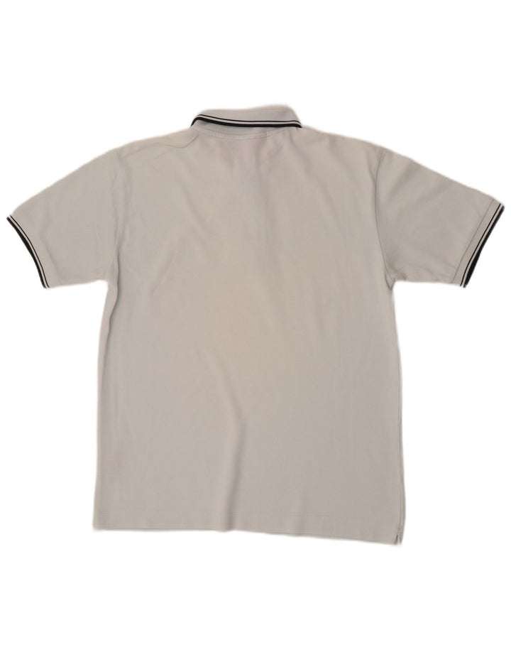 Ανδρικό μπλουζάκι πόλο Kappa, μεσαίο μπλε βαμβακερό