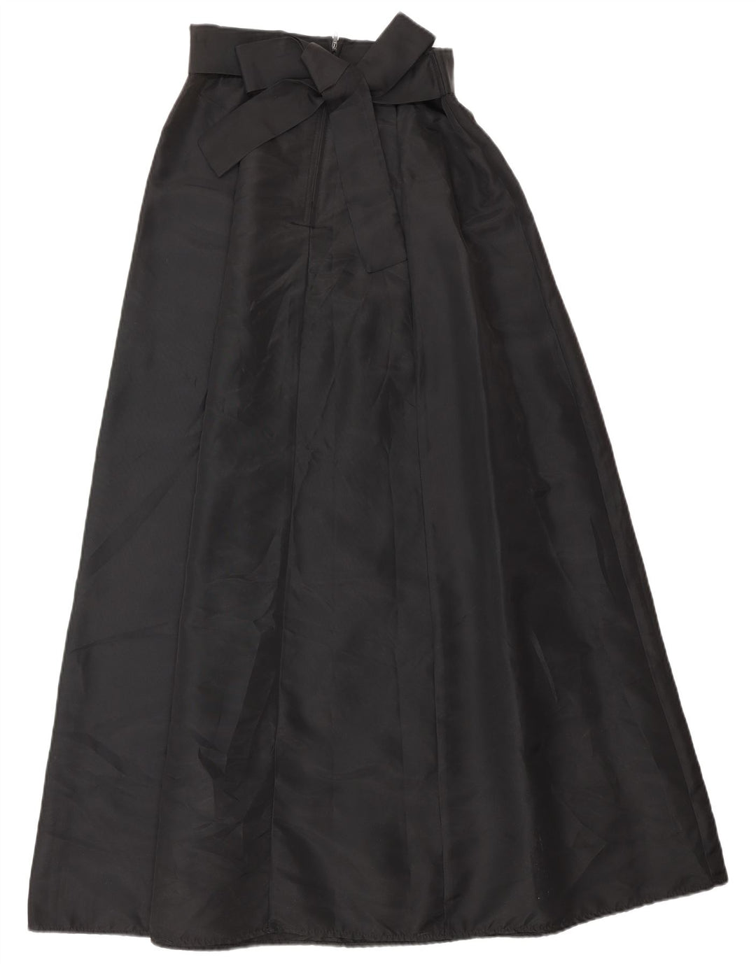 Vintage γυναικεία μάξι ψηλόμεση φούστα W26 Small Black Acetate