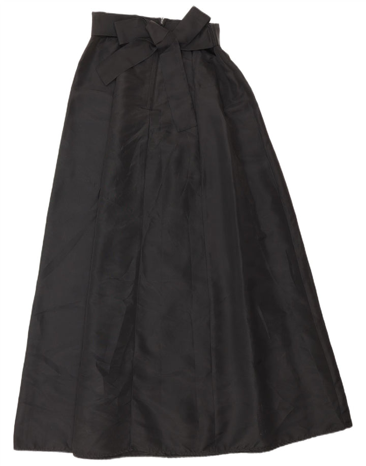 Vintage γυναικεία μάξι ψηλόμεση φούστα W26 Small Black Acetate