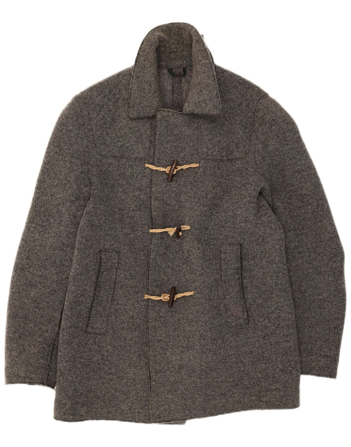 Fred Perry Ανδρικό πλεκτό μπουφάν Duffle UK 40 Large Grey Wool