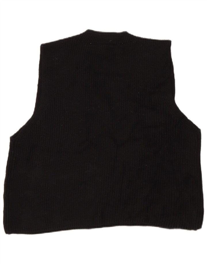 Zara Γυναικείο γιλέκο Crop Tank Top UK 10 Small Black
