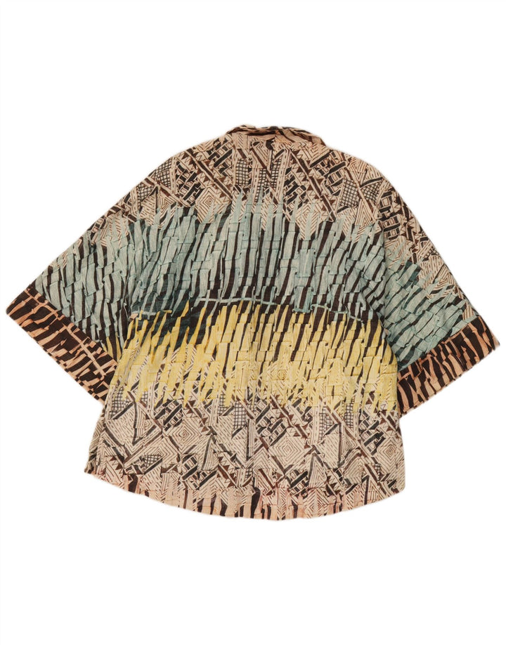 Zara Γυναικεία Ζακέτα Oversized Top UK 10 Μικρές Πολύχρωμες Γεωμετρικές