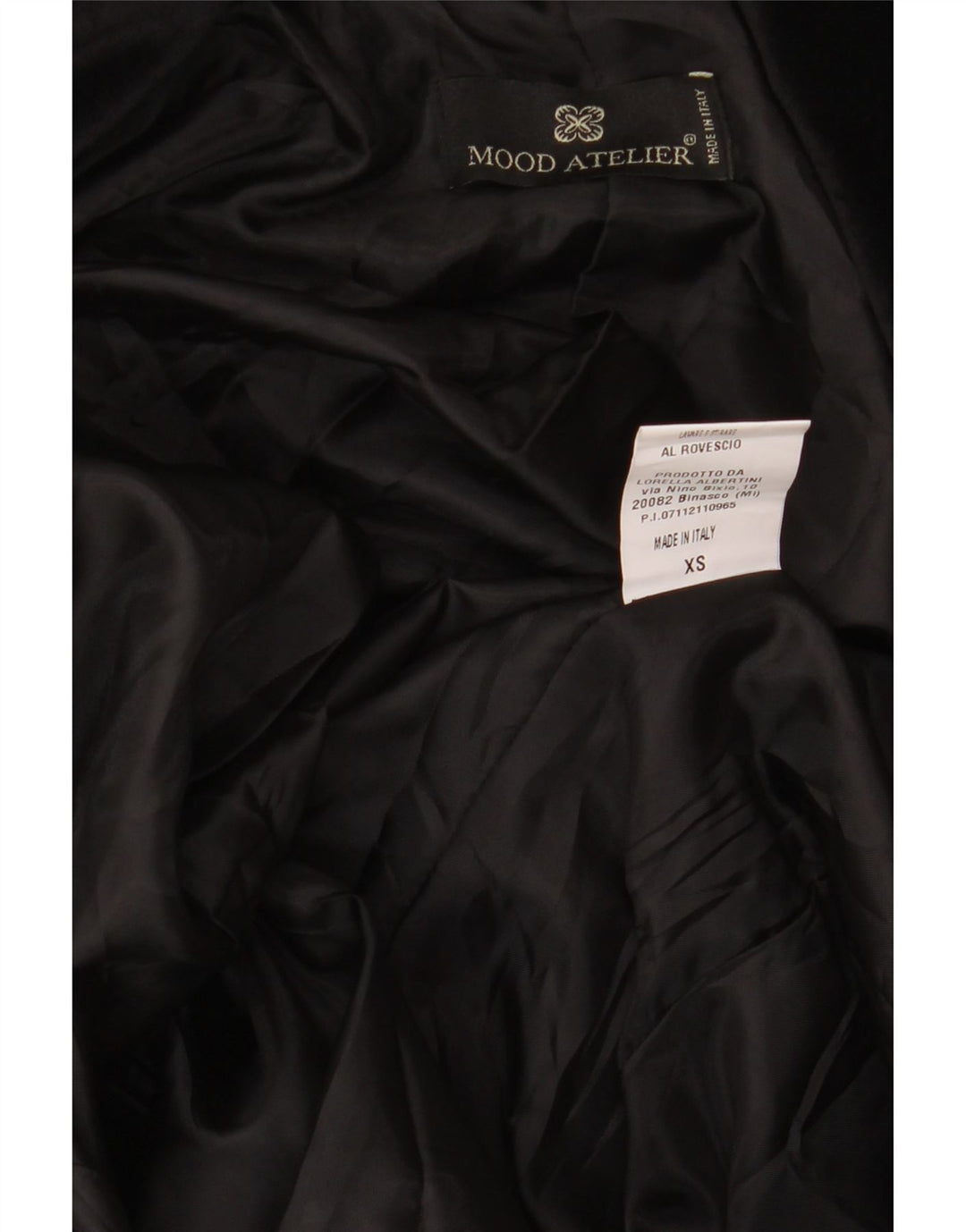 Mood Atelier Γυναικείο βελούδινο σακάκι UK 6 XS Μαύρο Πολυεστέρα με 2 κουμπιά