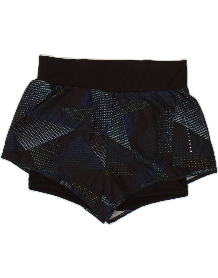 CRIVIT Womens Sport Shorts UK 12/14 Medium  Navy Blue Spotted Polyester Vintage Crivit and Second-Hand Crivit from Messina Hembry 