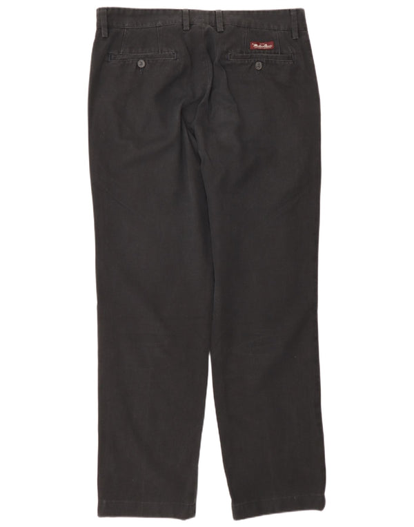 Marlboro Classics Ανδρικό ίσιο παντελόνι Chino EU 50 Large W36 L30 Μαύρο