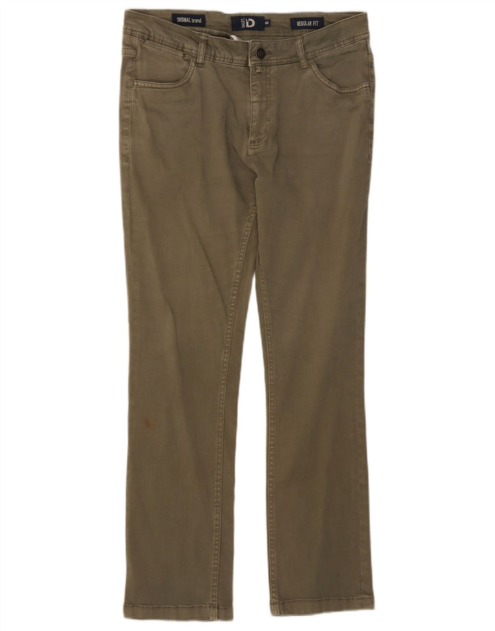 Dack's γυναικείο ίσιο casual παντελόνι IT 46 Large W32 L28 Khaki