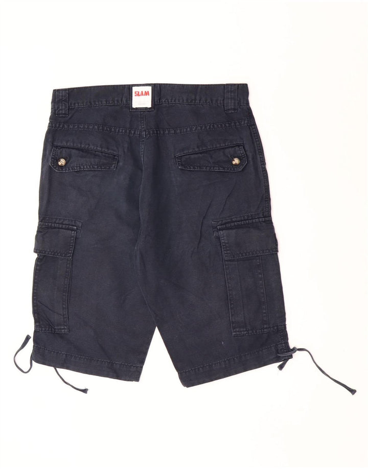Slam Ανδρικό σορτς Cargo IT 46 Small W30 Navy Blue Cotton