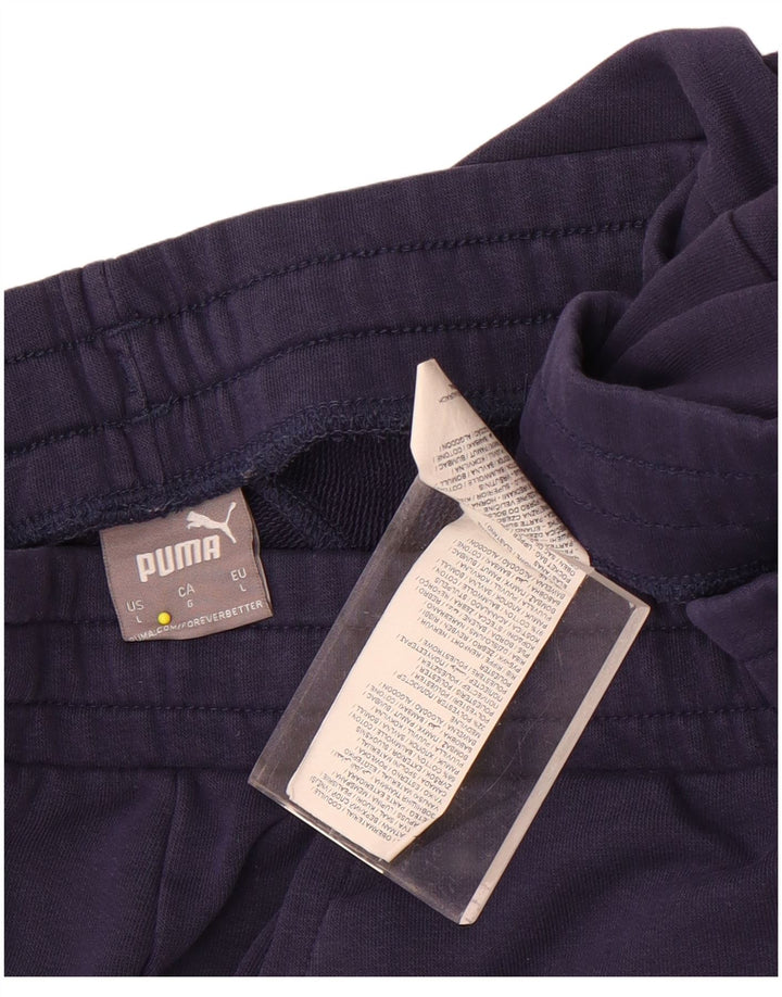 Ανδρική φόρμα Puma Παντελόνι Joggers Μεγάλο Navy Blue από βαμβάκι