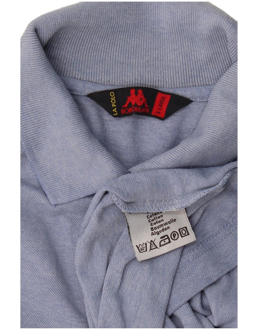 Ανδρικό μπλουζάκι πόλο Kappa XL Μπλε βαμβακερό