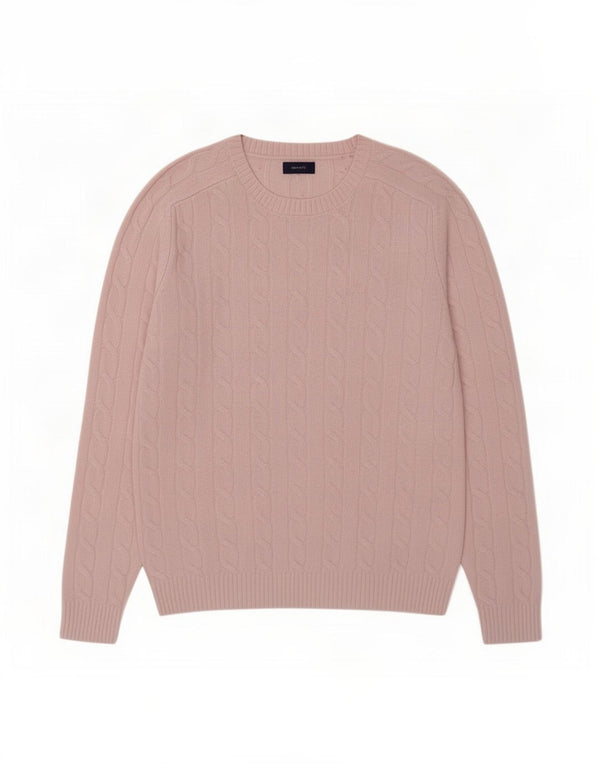 Gant Γυναικείο πουλόβερ με λαιμόκοψη UK 14 Medium Pink