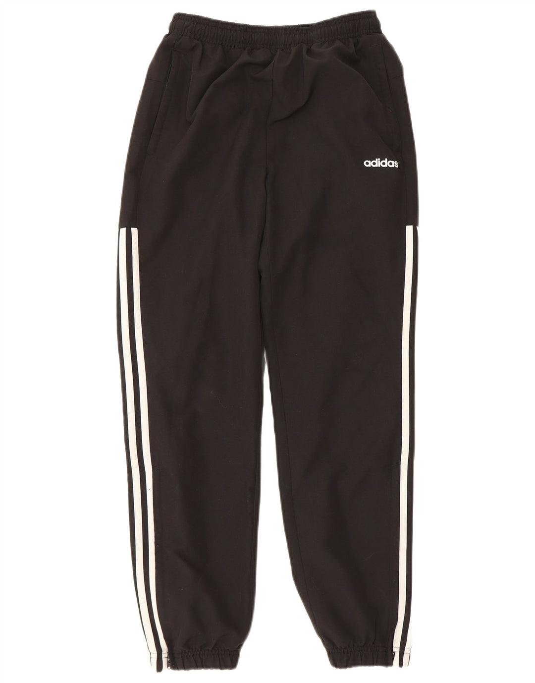 Adidas Boys Tracksuit Trousers Joggers 13-14 Years Black Polyester