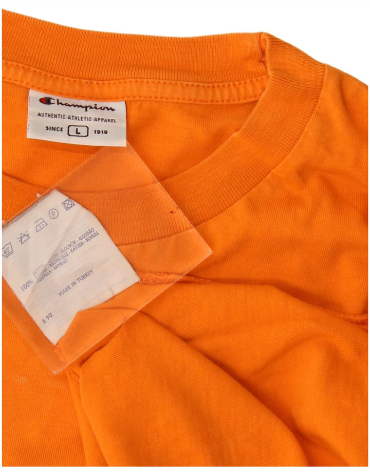 Ανδρικό T-Shirt Champion Top μεγάλο πορτοκαλί βαμβακερό