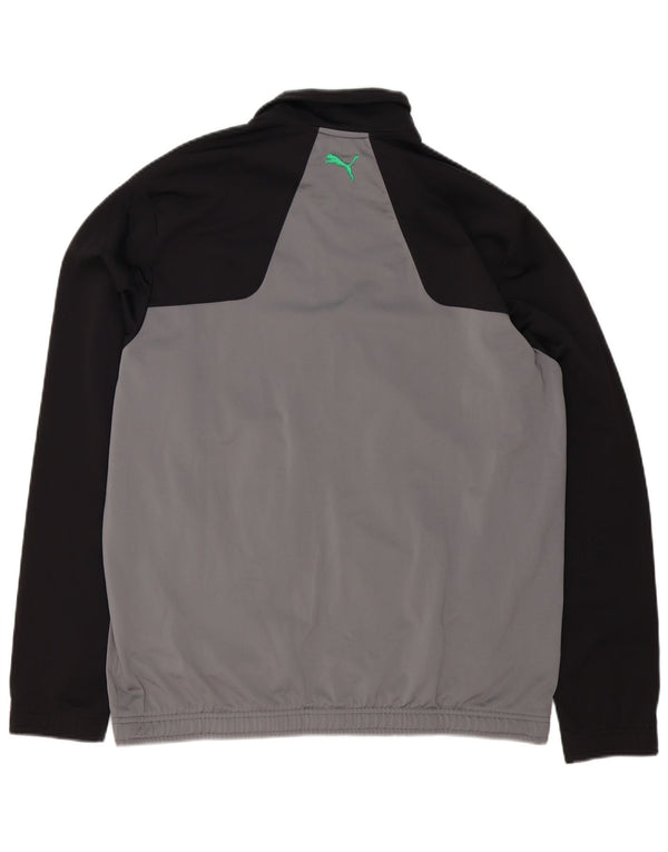 Ανδρική φόρμα αθλητικής φόρμας Puma με γραφικά Loose Fit Top Jacket Small Grey Colourblock