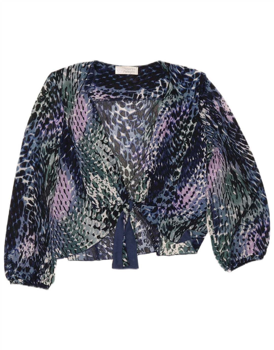 ROSANNA PELLEGRINI Γυναικείο πουκάμισο Μπλούζα UK 14 Medium Πολύχρωμο
