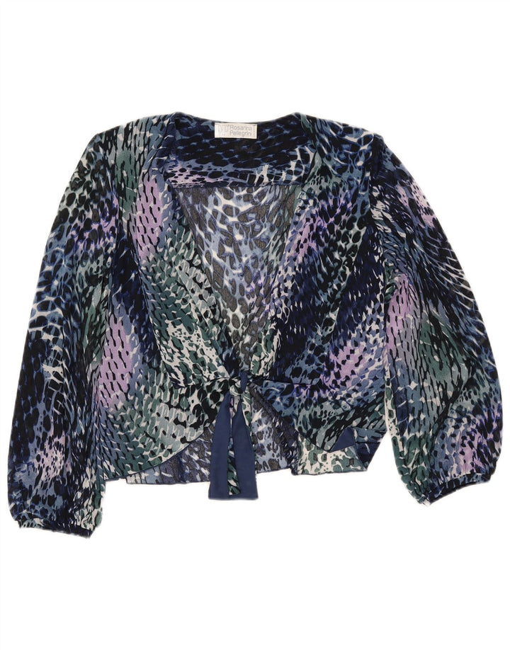 ROSANNA PELLEGRINI Γυναικείο πουκάμισο Μπλούζα UK 14 Medium Πολύχρωμο