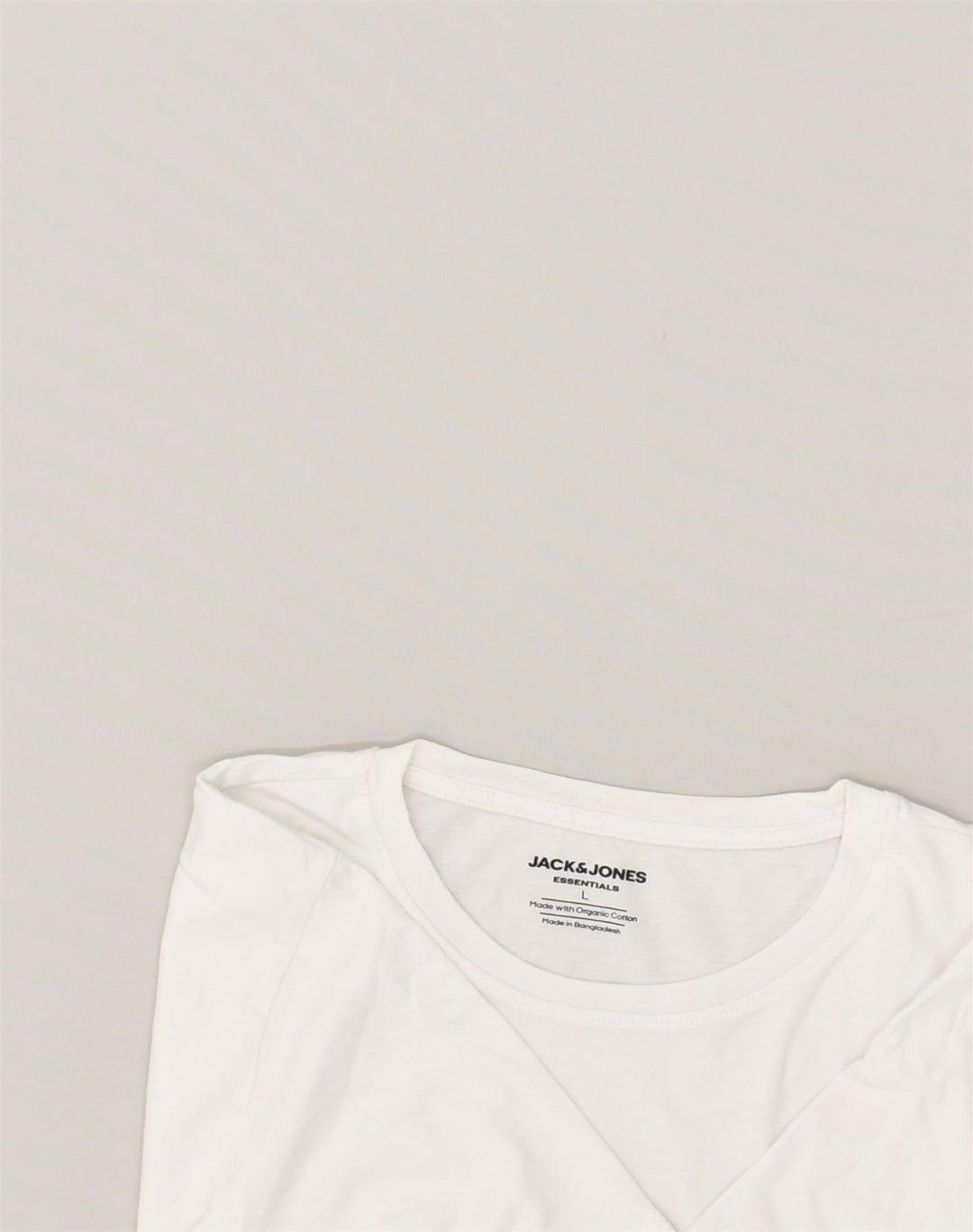 JACK & JONES Womens T-Shirt Top UK 16 Large White Cotton | Vintage Jack & Jones | Thrift | Second-Hand Jack & Jones | Used Clothing | Messina Hembry 