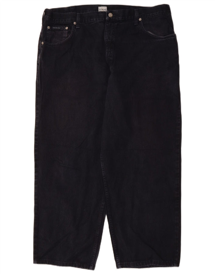 Ανδρικό φαρδύ τζιν CALVIN KLEIN W40 L27 Βαμβακερό Navy Blue