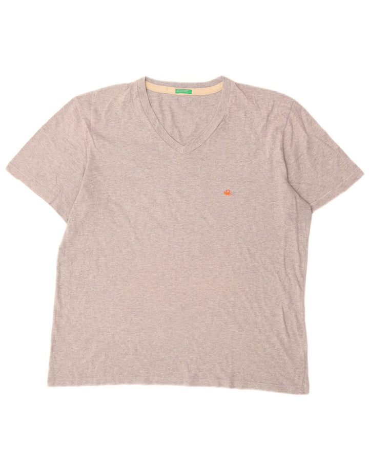 Ανδρικό T-Shirt Benetton Top Medium Grey Flecked