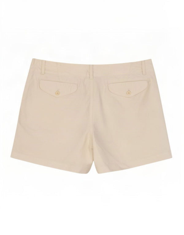 Ralph Lauren Γυναικείο σορτς Chino US 10 Large W34, βαμβακερό σε ανοιχτό λευκό χρώμα